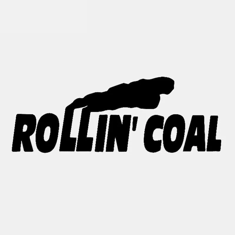 

Car Sticker Warning ROLLING COAL Interesting Diesel PVC Decal Car Decoration Sticker Creative Waterproof Black/white, 14cm*5cm