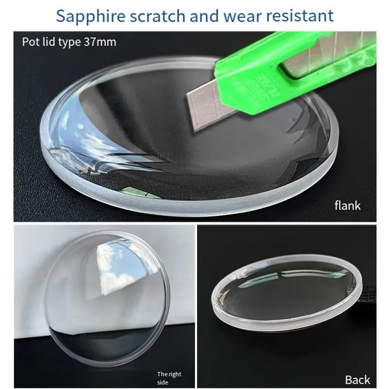 33 мм 37 мм 40 мм крышка для горшка стекло для Panerai стекло сапфировое стекло для часов зеркальная маска стекло выпуклые аксессуары двойной купол стеклянная линза