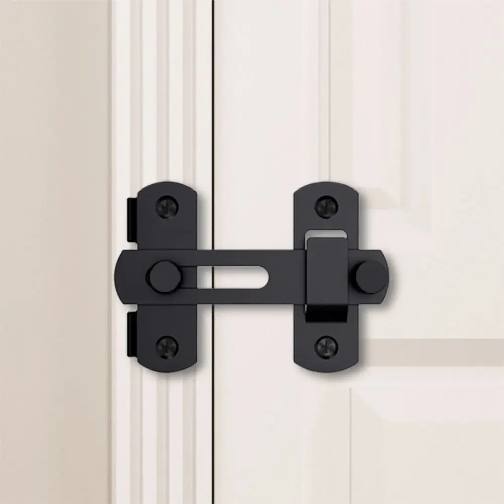 Stainless Steel 90 180 Degree Locking Latch Sliding Barn Door Lock Doors Windows Safety Security Home Anti-Theft Guard