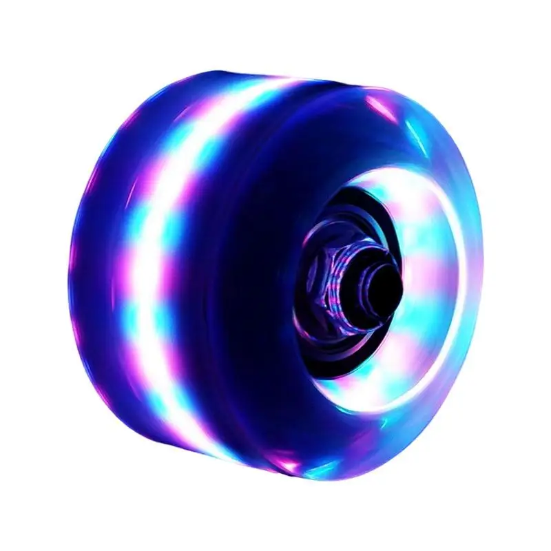 Double Row Roller Skates Luminous Wheels Roller Skates Flashing Wheels For wheel Roller Skates Accessories PU Roller Wheel