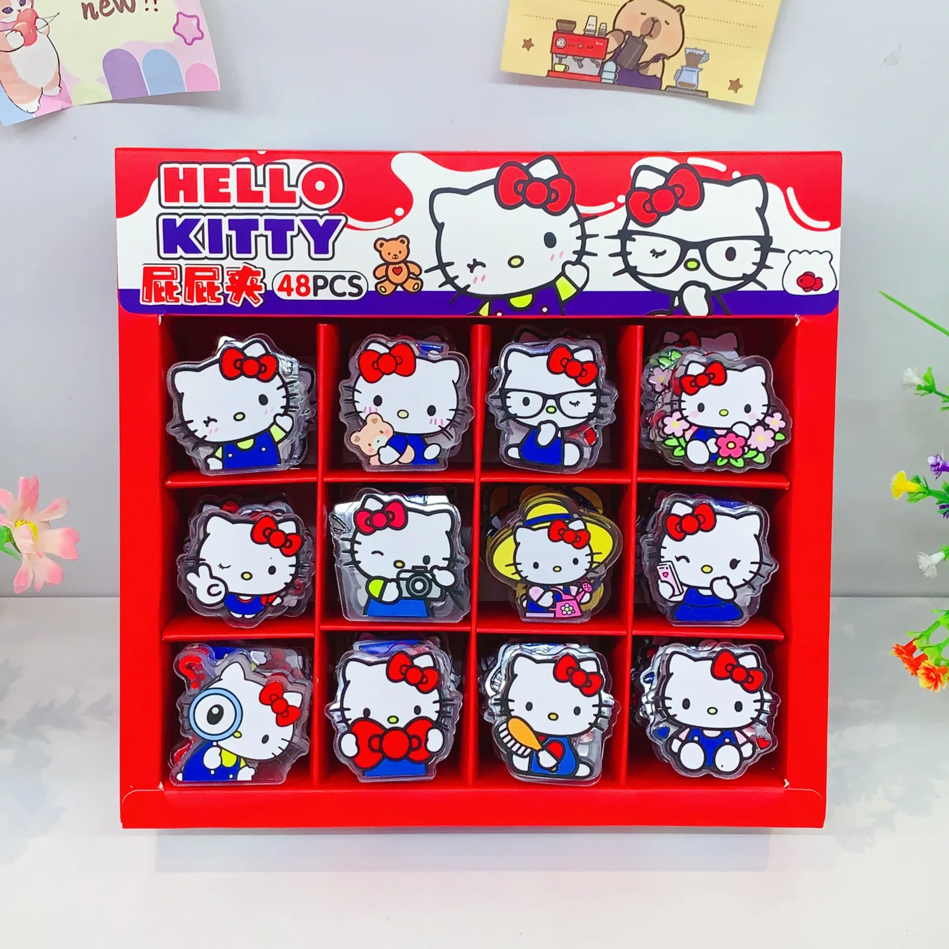 

Новые милые и красивые заколки-клипсы серии «Hello Kitty» для заметок, тестов и хранения, трендовая игрушка, подарок для девочки на день рождения.