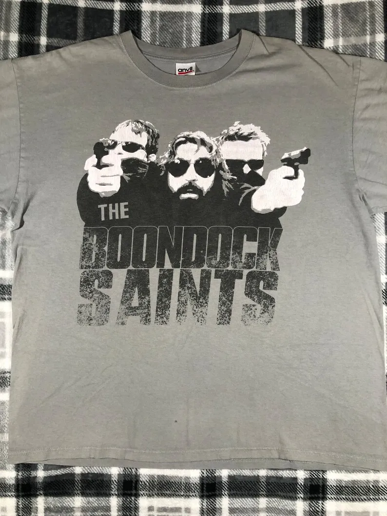 The Boondock Saints - Vintage 1999 - Classic Action Movie Cult T Shirt - Size XL