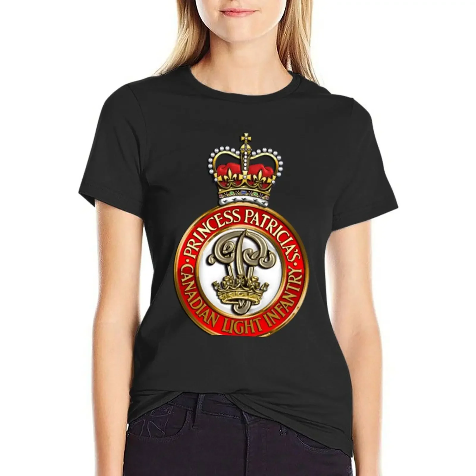 

PPCLI T-Shirt customs design your own Short sleeve tee plus size tops cute clothes workout t shirts for Women