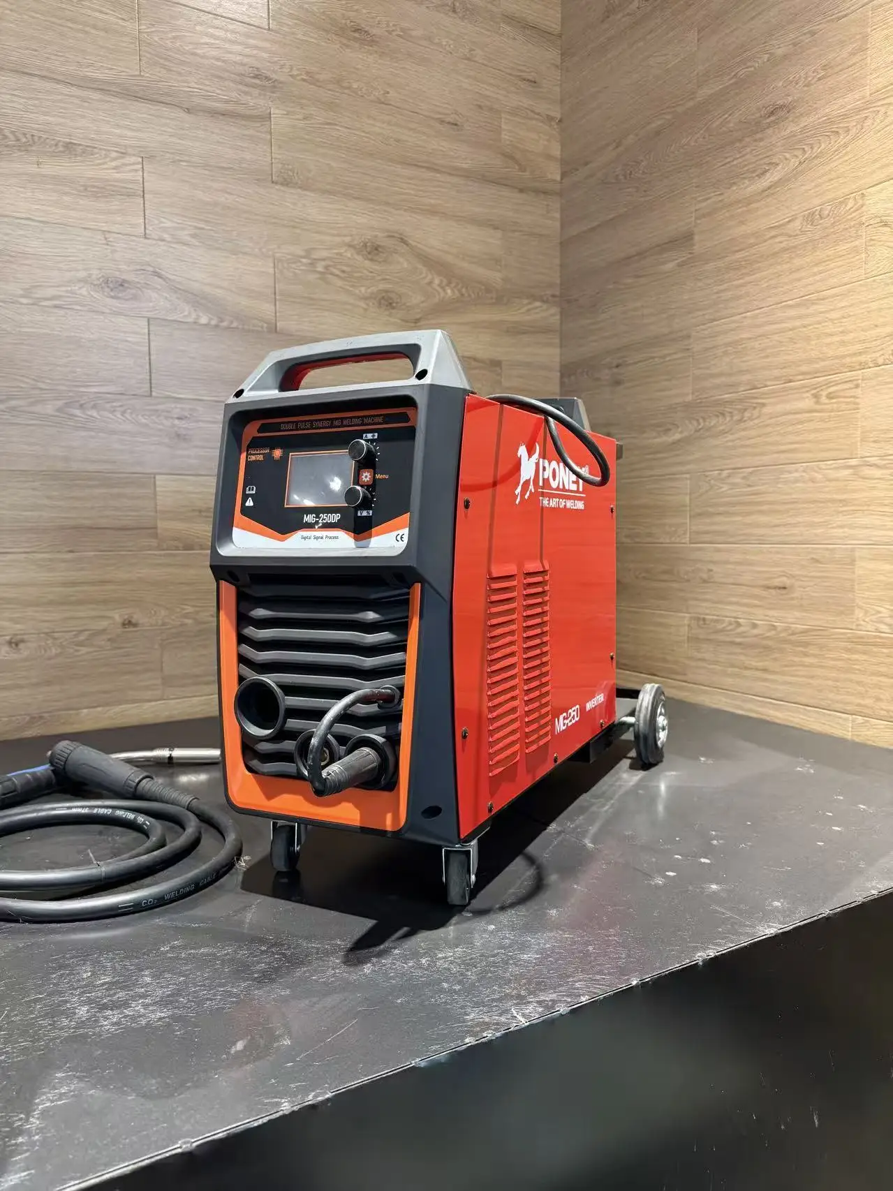 DUAL VOLTAGE 220/380V INVERTER MULTI-FUNCTION MIG WELDING MACHINE MIG-250 0.8mm DOUBLE PULSE LCD DIGITAL CONTROL SYNERGIC