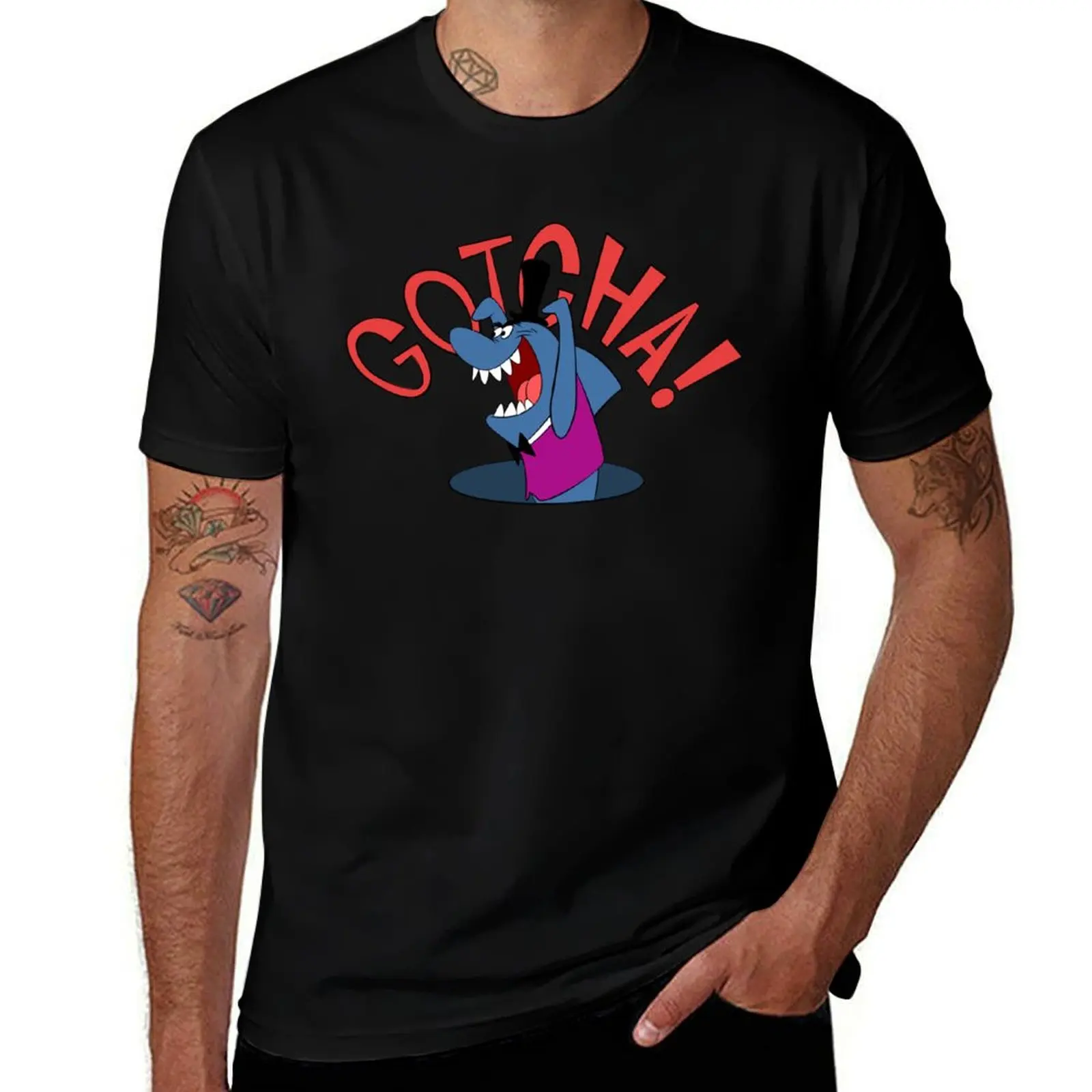 

GOTCHA! T-Shirt rapper graphic tees designer shirts baggy shirts Men's clothing