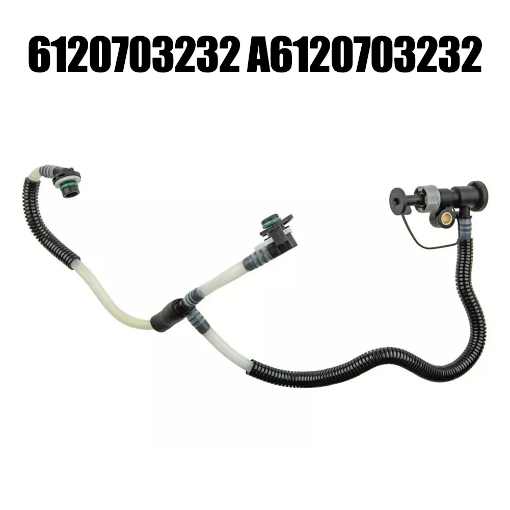 ML 6120703232 Diesel Fuel Return Line Hose Stable Performance Brand New Condition Black For MERCEDES For BENZ C209