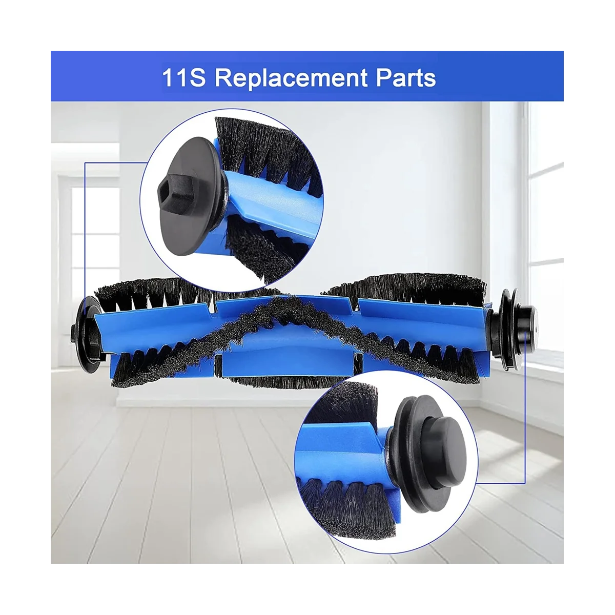 لـ RoboVac 11S, 15T, 30, 30C, 15C, 12, 25C, 35C روبوت فراغ فرشاة جانبية رئيسية مرشحات Hepa-ABLM #2