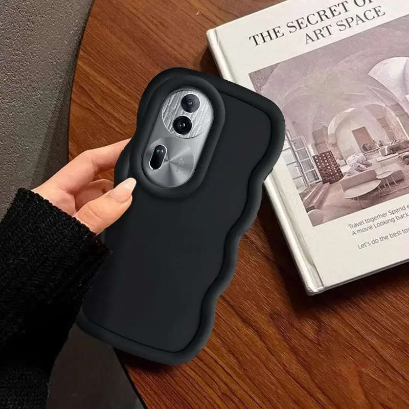 Reno 11Pro Neue Wellenförmige Lanyard Silikon Telefon Fall Für OPPO 11 12 14F 13F 12F 11F 12Pro 10 8Lite 8T 7Z 6Z 5Z 6 Abdeckung