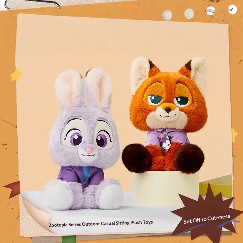 

Disney Zootopia Judy Hopps Nick Wilde Stuffed Plush Dolls Cute Soft Animal Toys For Kids Adults Bedroom Sleep Companion