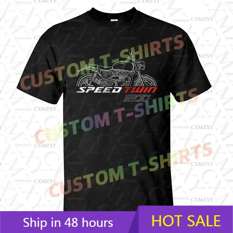 2025 الرجال تي شيرت عادية انتصار سرعة التوأم 1200 تي شيرت 2019-2025 الجرافيك الصيف قصيرة الأكمام 100% القطن S-3XL كول المحملة