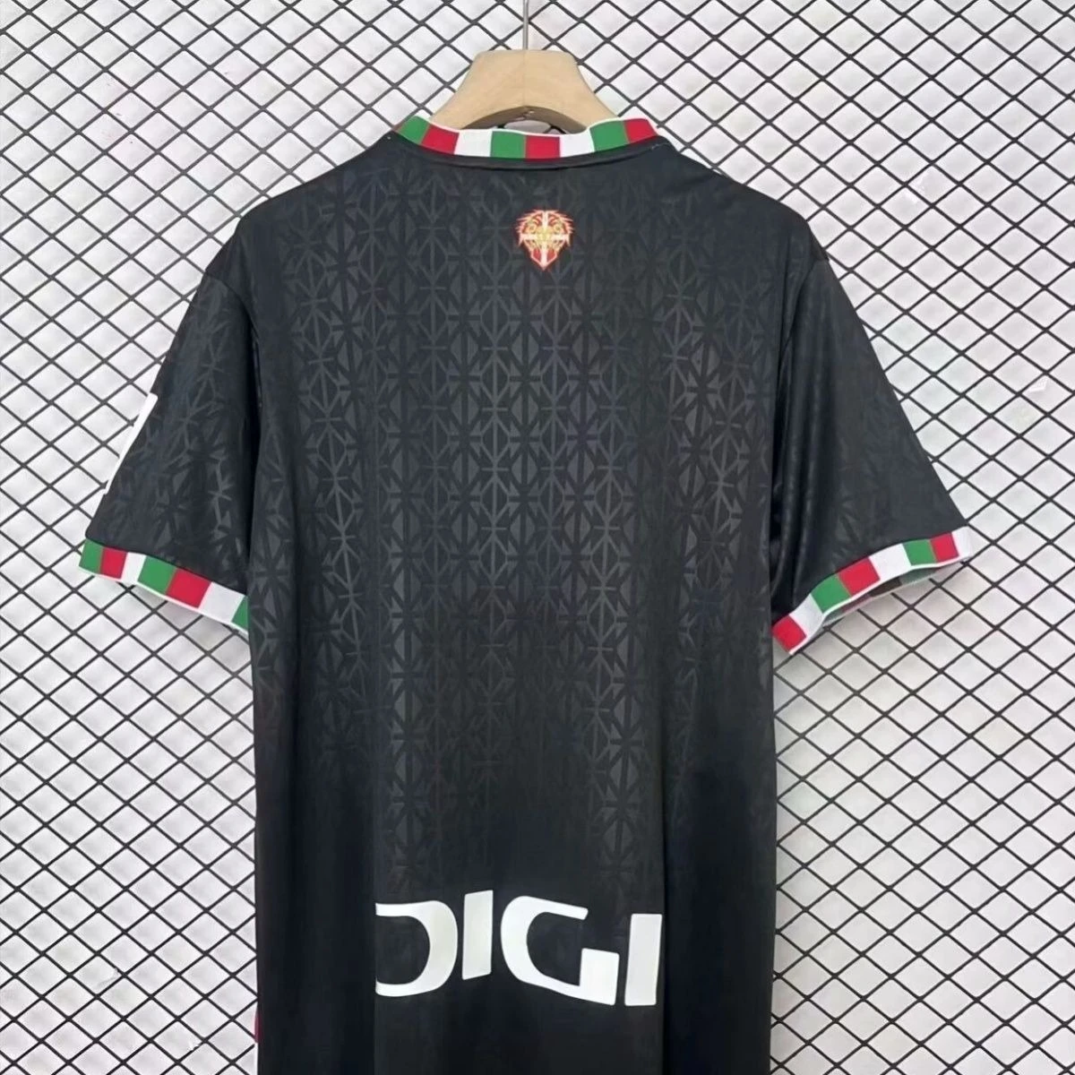 24-25 Camiseta de fútbol Athletic Bilbao Away; Camiseta de entrenamiento de manga corta 3D; La Liga Sh personalizada