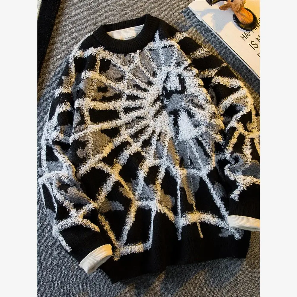 

Faionable Spider вязаный свитер для мужчин Lazy Sle осень-зима Coolmax Fiber Ne Nine Sve Non Hat Ciwalk костюм...