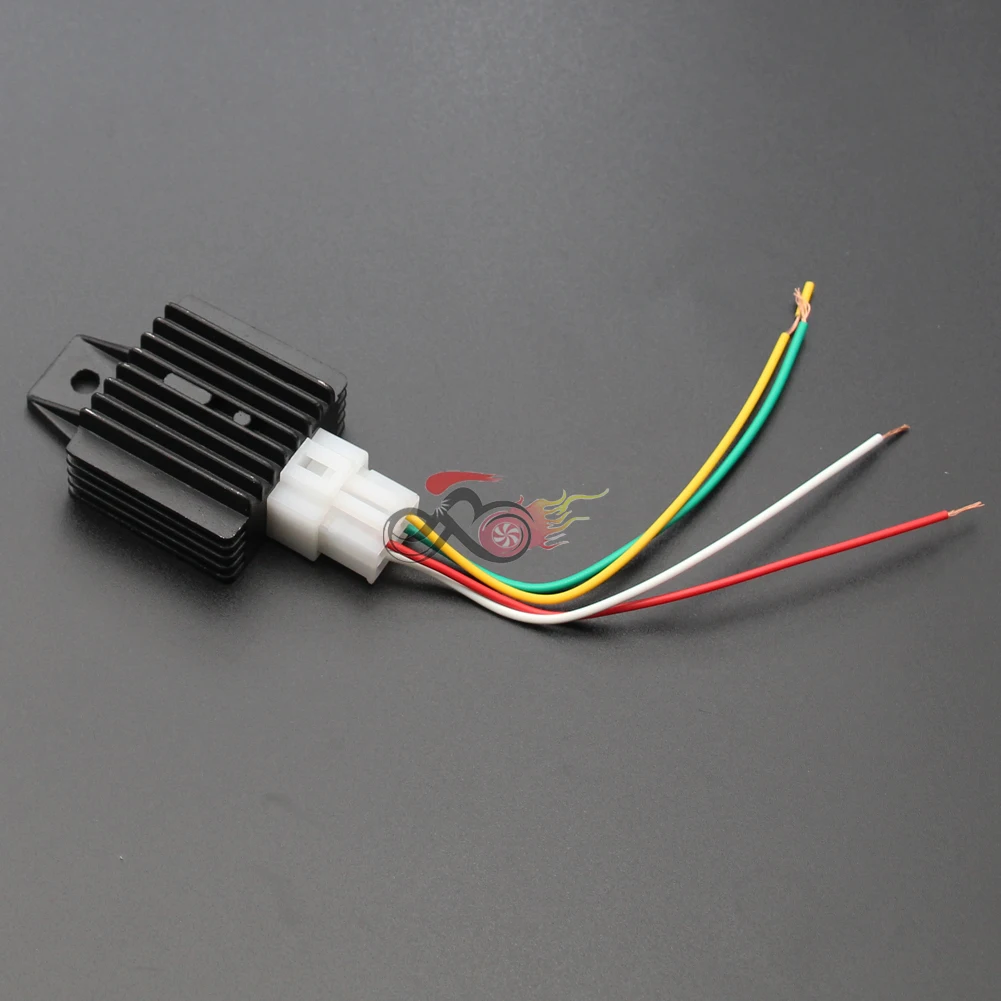 12V 4 Pin Voltage Rectifier Regulator Cable Wire Connector For 50cc 125cc 150cc 200cc 250cc PIT Dirt Bike ATV Buggy Quad Scooter