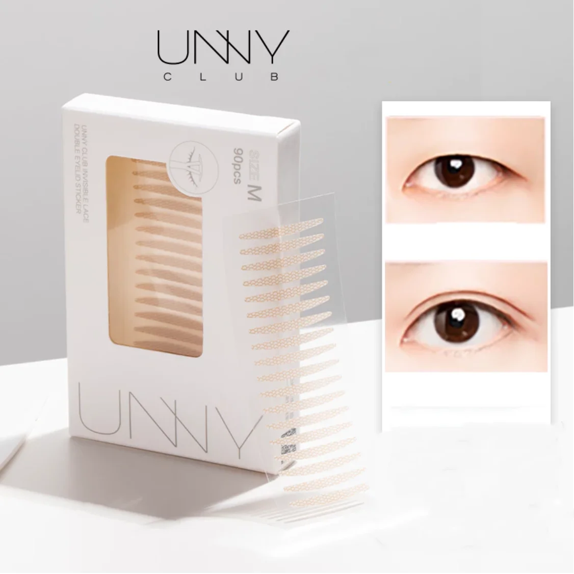 Unny Club Double Eyelid Stickers Seamless Natural Lace Invisible Makeup S M L Makeup Cosmetic