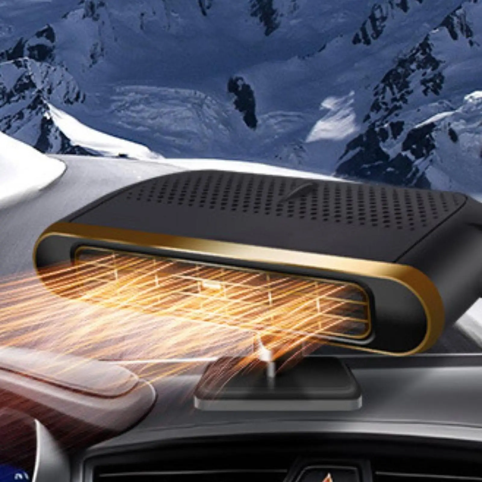 

Car Heater Defrosting Equipment Quick Heat Sturdy ABS Demister for Vehicle Windshield in Winter Season