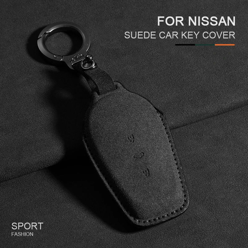 

Suede Remote Car Key Case Cover For Nissan N7 510 Air Pro Max 625 Pro Max Ker Protector Fob Keychain Auto Interior Accessories