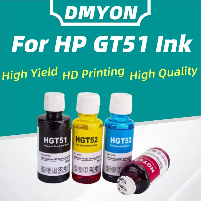 1 مجموعة GT51 GT52 عبوة صبغ الحبر ل HP الذكية خزان 500 502 508 طابعة DeskJet GT 5810 5820 5822 الحبر لخزان الحبر HP 115 118 310