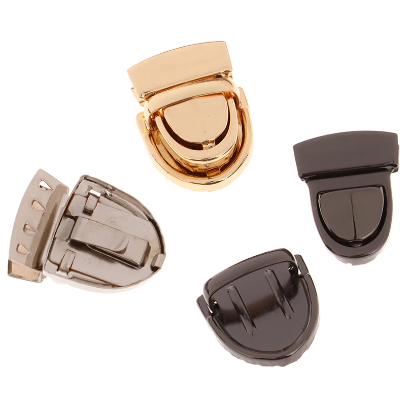 1pc DIY Metal Lock Bag Case Buckle Clasp For Handbags Shoulder Bags Purse Tote Accessories Closures Snap Clasps Craft 26mm