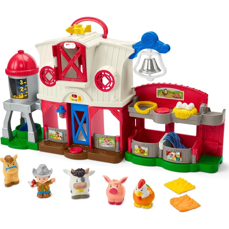 Little People Toddler Learning Toy Caring for Animals Farm Playset with Smart Stages for Pretend Play Kids Ages 1+ years