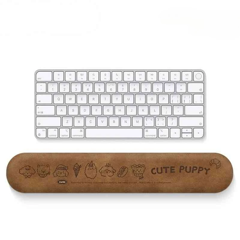 Cartoon cute puppy wrist pad  protection wrist rest integrated computer keyboard pad desk pad