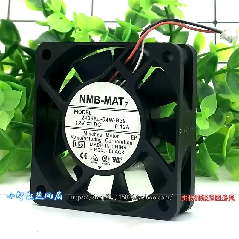 ORIGINALE 2406KL-04W-B39 12V 0.12A 6015 60*60*15mm NUOVO RADIATORE VENTOLA DI RAFFREDDAMENTO