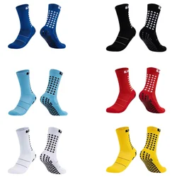 2024 calzini nuovo calcio antiscivolo cotone quadrato Silicone ventosa Grip antiscivolo calcio Sport uomo donna Sport Baseball Rugby