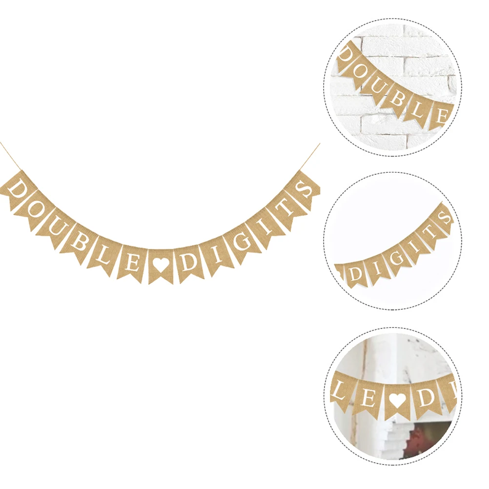 

Birthday Banner Ceiling Pendant Pull Flag Hanging Decoration Useful Photo Prop Tree Party