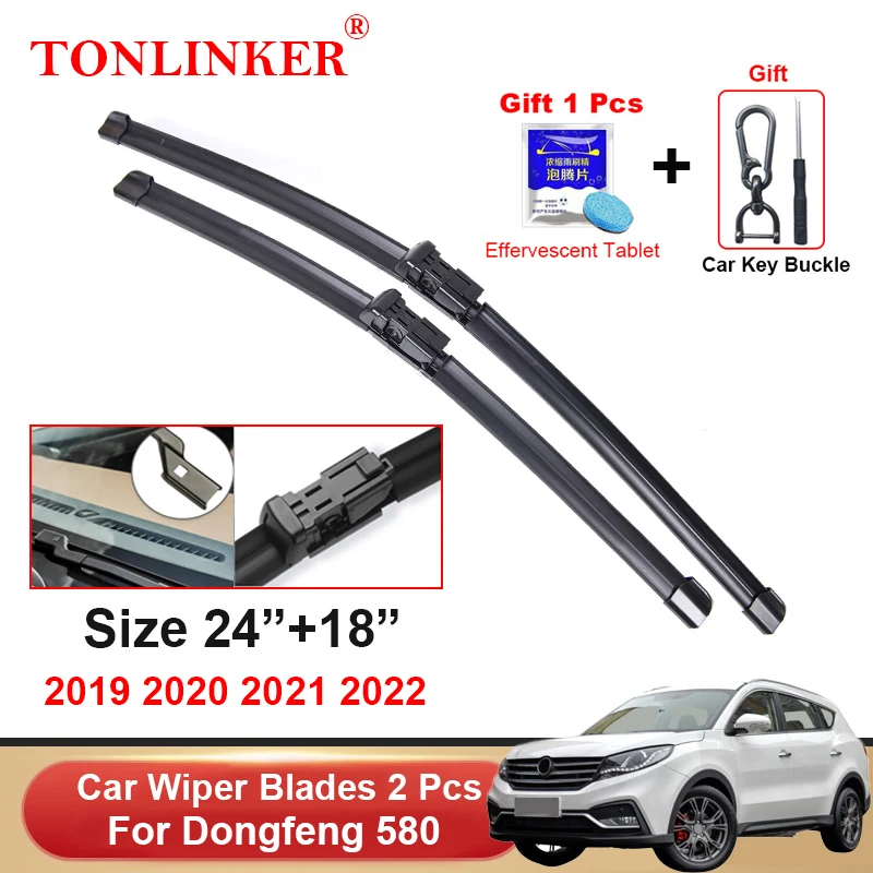 

TONLINKER Wiper Blades For Dongfeng 580 2019 2020 2021 2022 2023 Car Accessories Front Windscreen Wiper Blade Brushes Cutter