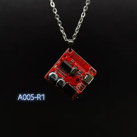 Y2K Cyberpunk Necklace PCB Electric Board Pendant Necklace for E-girl Women Hip Hop Stainless Steel Ins Necklace