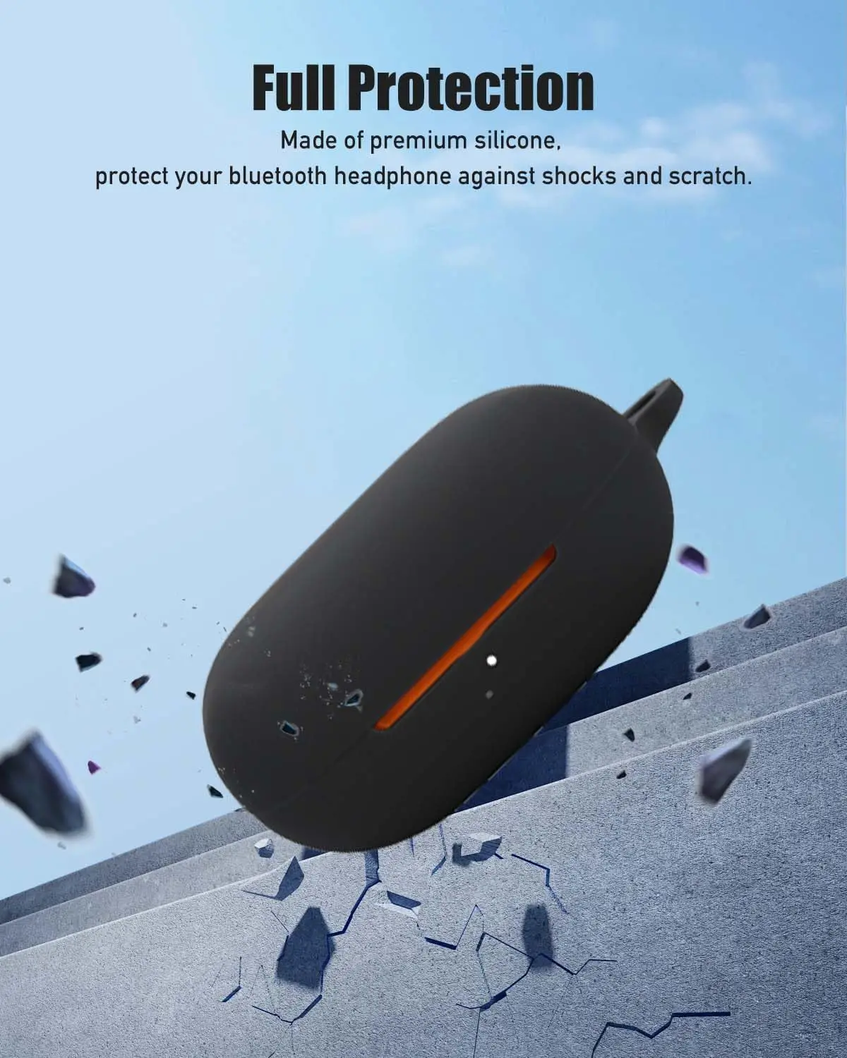 جديد 2025 لهاتف Beats Powerbeats Pro 2 حافظة من السيليكون الناعم مع سلسلة مفاتيح غطاء حماية كامل لهاتف Powerbeats Pro 2