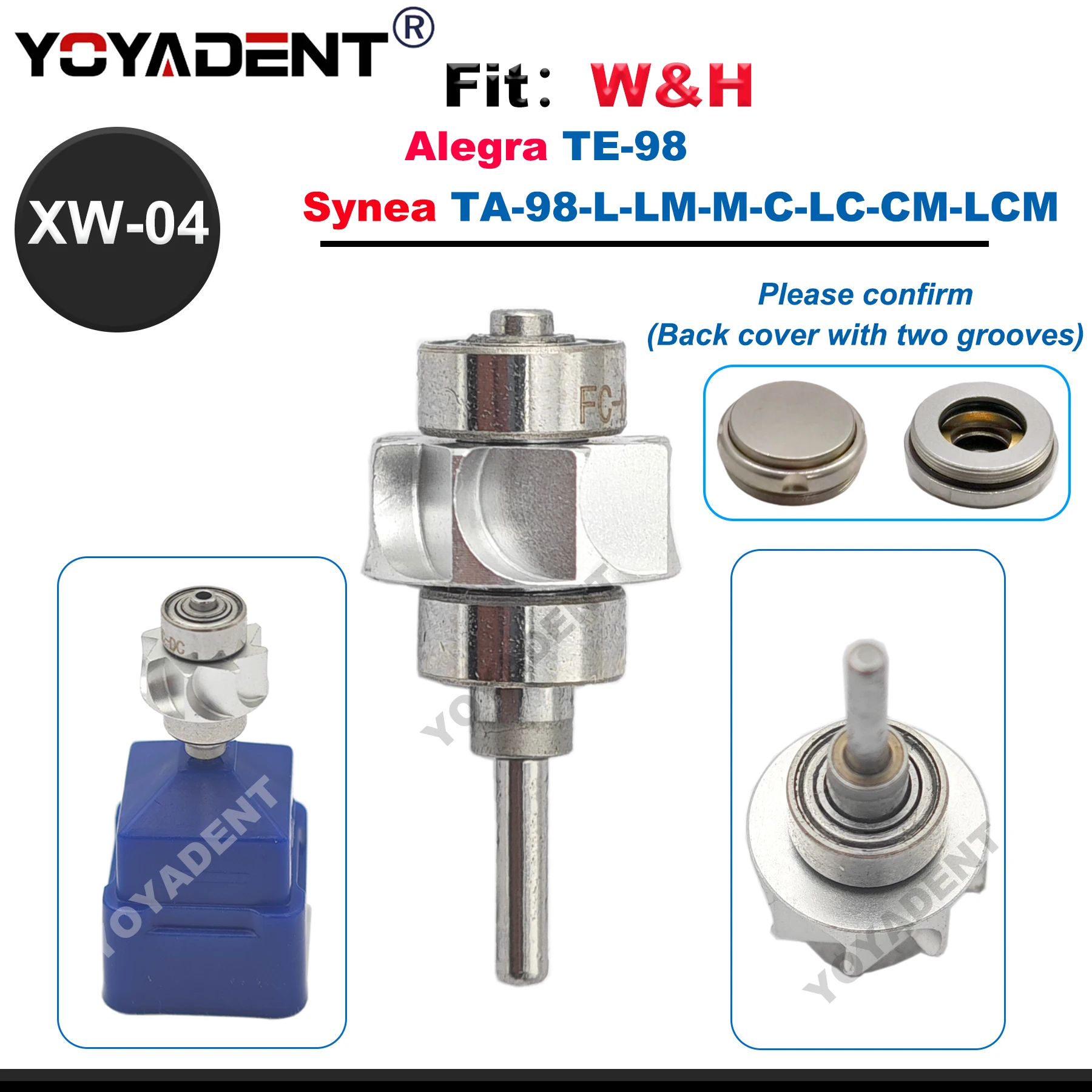 

Dental Turbine Cartridge Rotor Fit W&H Alegra TE-98 Synea TA-98-L-LM-M-C-LC-CM-LCM High Speed Handpiece Dentists Tools