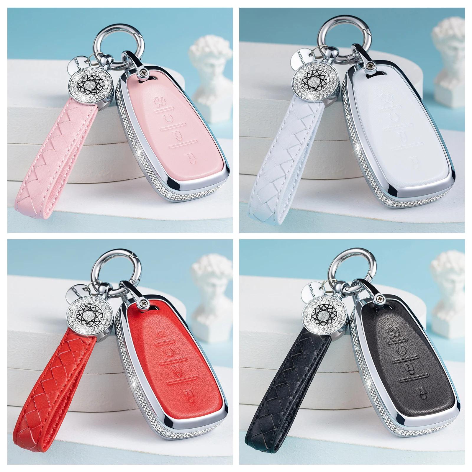 

New Diamond Car Key Case Chevrolet Key Case Kowoz Malibu Cruz Chuangku Cruze Sail 4 Button