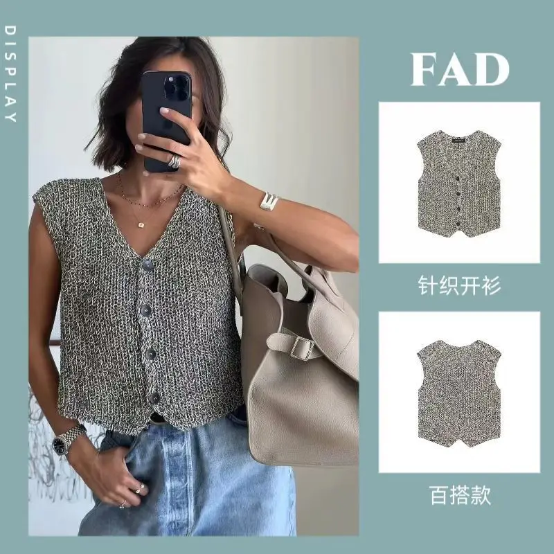 

Vests Waistcoats Thin Womens Vest Orange Fall Leather Buckle Rivets Utility Bikers Riding Functional Durable Sleeveless Harajuku