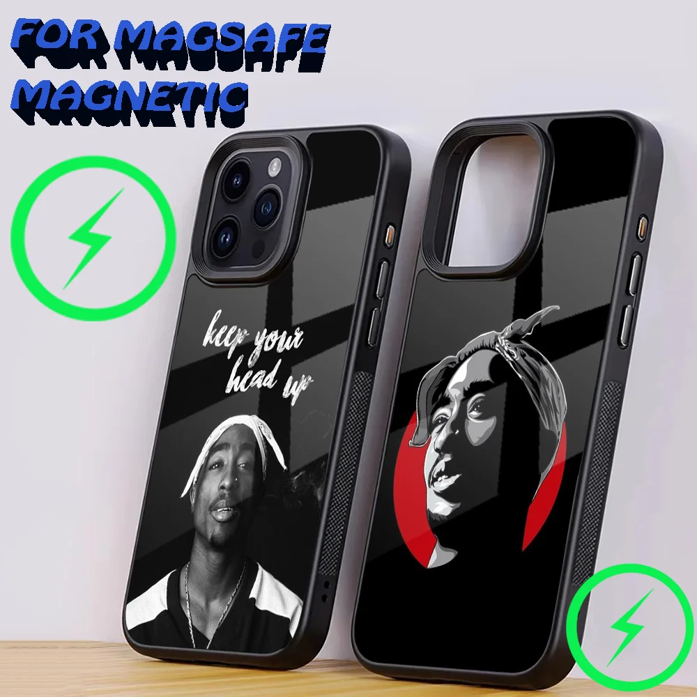 

Rapper 2pac Singer T-Tupac Phone Case For iPhone 15,14,13,12,11,Plus,Pro,Max Mini Magsafe Magnetic Wireless Charging