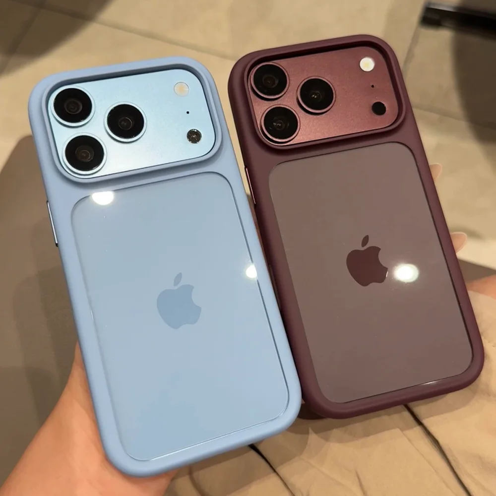 Intelligent Camera Touch Button Crystal Clear Phone Case for iPhone 18 Pro Max 17 Pro Max Air Transparent Shockproof Cover Funda