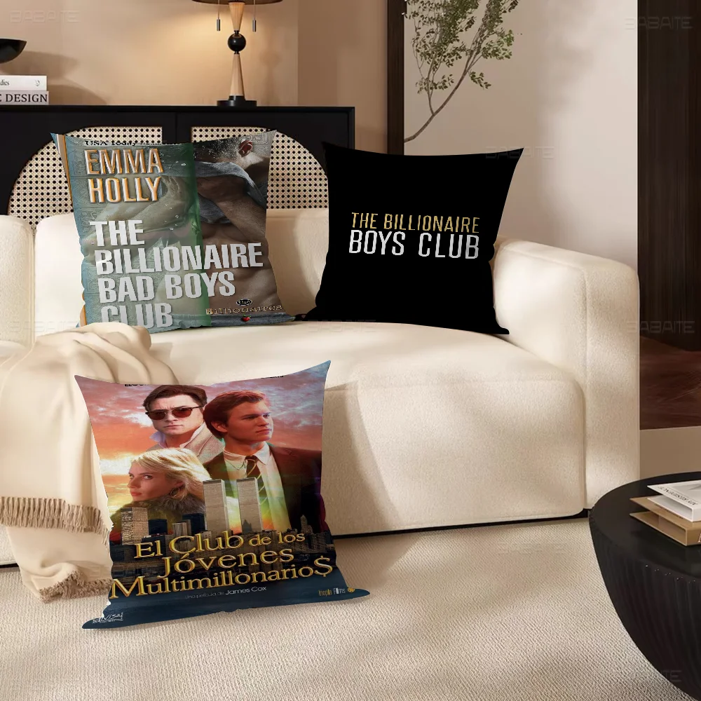 

B-Billionaires Boys Club Pillow Covers Cartoon Sofa Decorative Home Double-sided Printing Short Plush Cute Cushion Cover