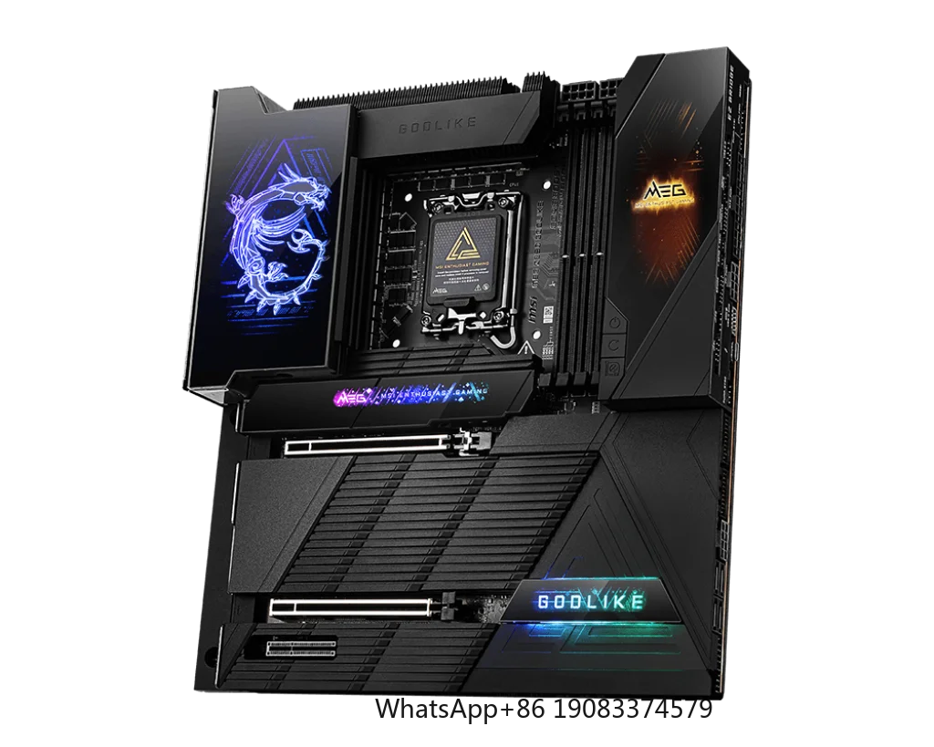 Материнская плата MSI MEG Z890 GODLIKE поддерживает ультрапроцессоры LGA 1851 для Core I7/i3 4x DDR5 RAM промышленного применения
