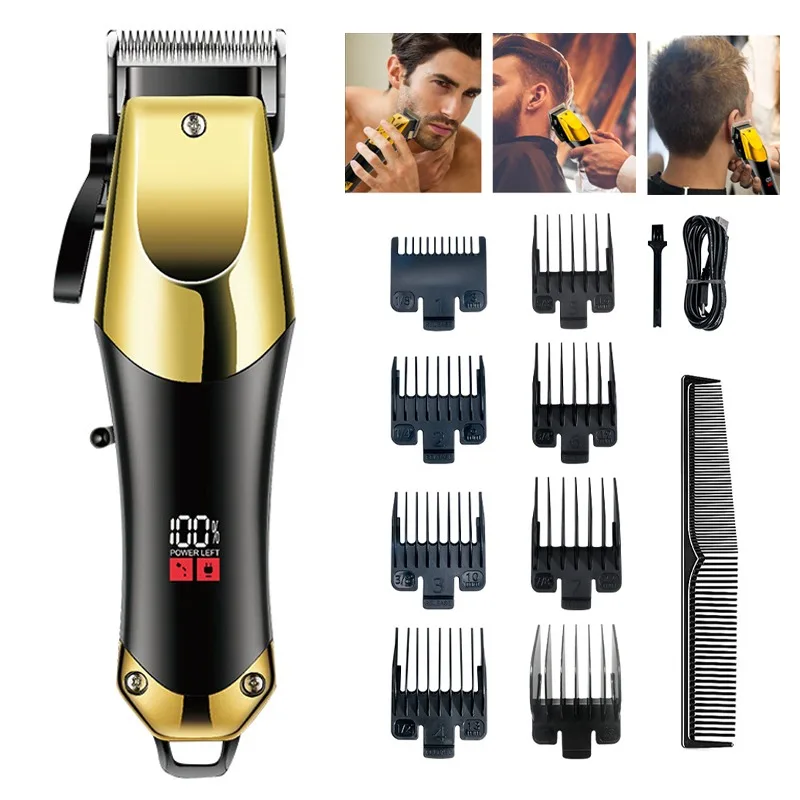 Hair Clipper for Men Cordless Barber Hair Grooming Kit Professional Hair Trimmer Beard Trimmer Rechargeable Home Haircut for Men