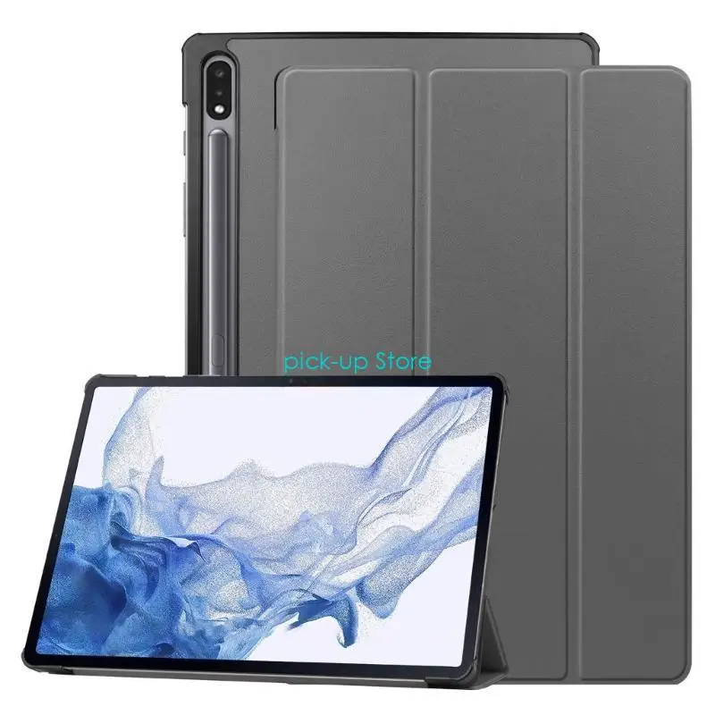 Q5wa tablet حامل لعلامة Tab S9 11 بوصة PU متينة خارجي من الألياف الدقيقة الناعمة