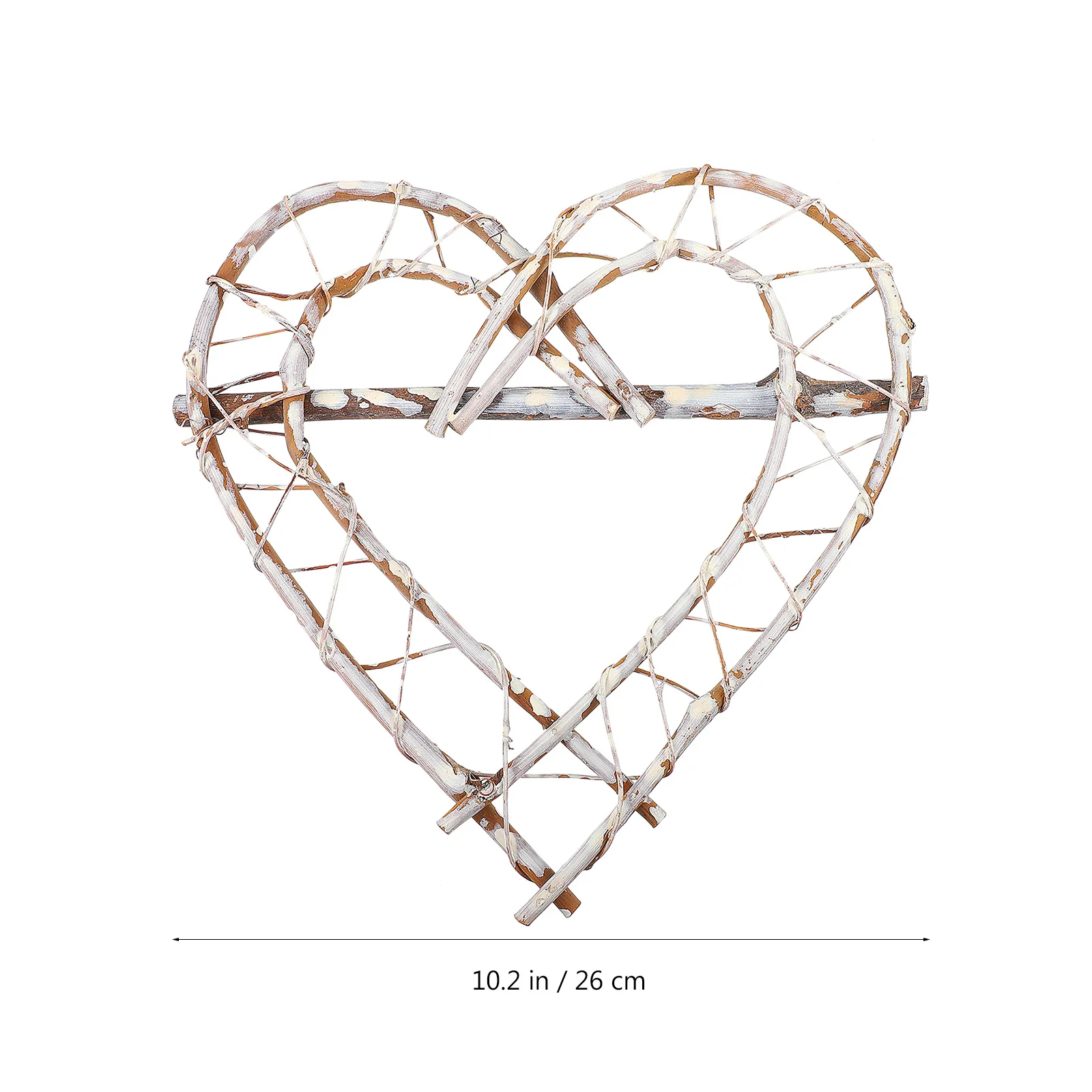

DIY Heart Shaped Rattan Wreath Unfinished Door Decor Natural Material Strong Flexible Home Festival Christmas Ornaments