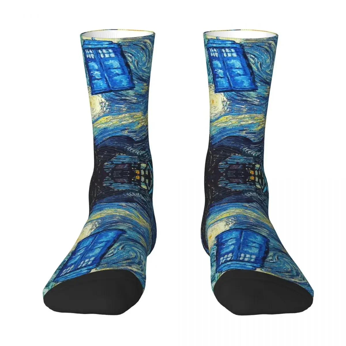 Starry Night Socks Harajuku High Quality Stockings All Season Long Socks Accessories for Unisex Gifts