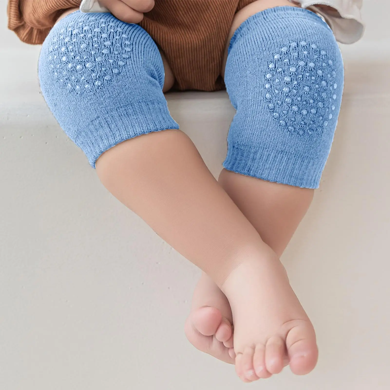 

Baby Crawling Knee Pads Toddler Anti-Slip Elbow Protector Baby Crawling Breathable Arm Protector For Outdoor Home Daily Practice