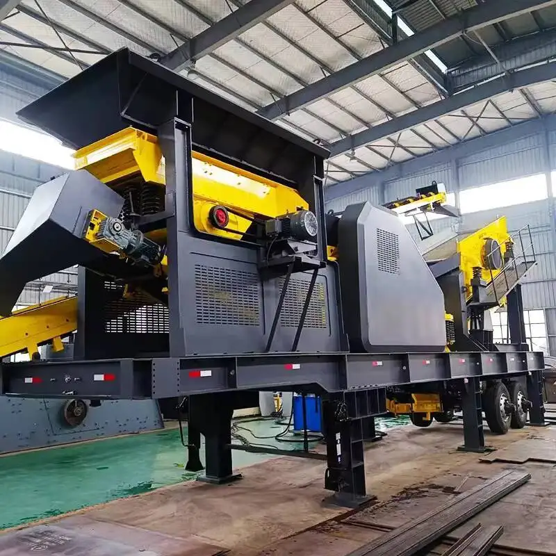 

2025 Track Mobile Cone Crusher Screening Machine Construction Waste Large Mining Crushing Equipment