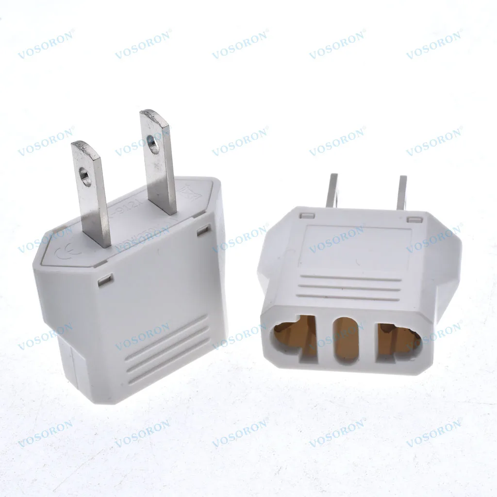 European to USA Travel Plug Adapter, Europe to America, Mexico, Japan, Canada Power Outlet Adapters Wall Plugs,Type A ﻿
