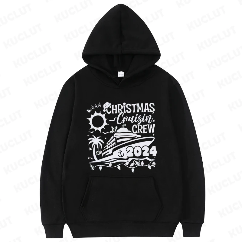 2024 Christmas Cruisin Crew Women\'s Sweatshirts Family Matching Pullover Hoodies Fashion Christmas Travel Party Y2k Clothes