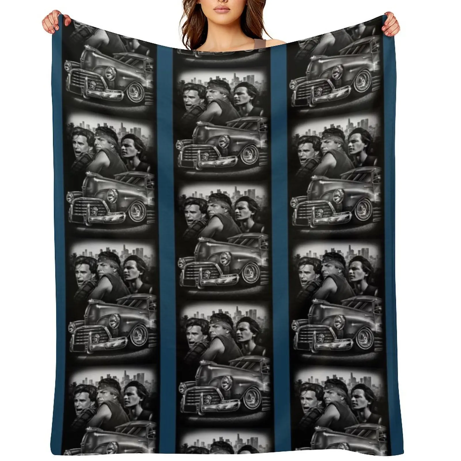 

3 vatos locos Throw Blanket blankets ands Loose warm for winter manga Blankets