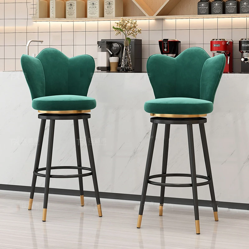 

Swivel Metal Bar Chair European Modern Minimalist Lounge Bar Stool Barstool Dining Bar Sgabello Cucina Alto Restaurant Furniture