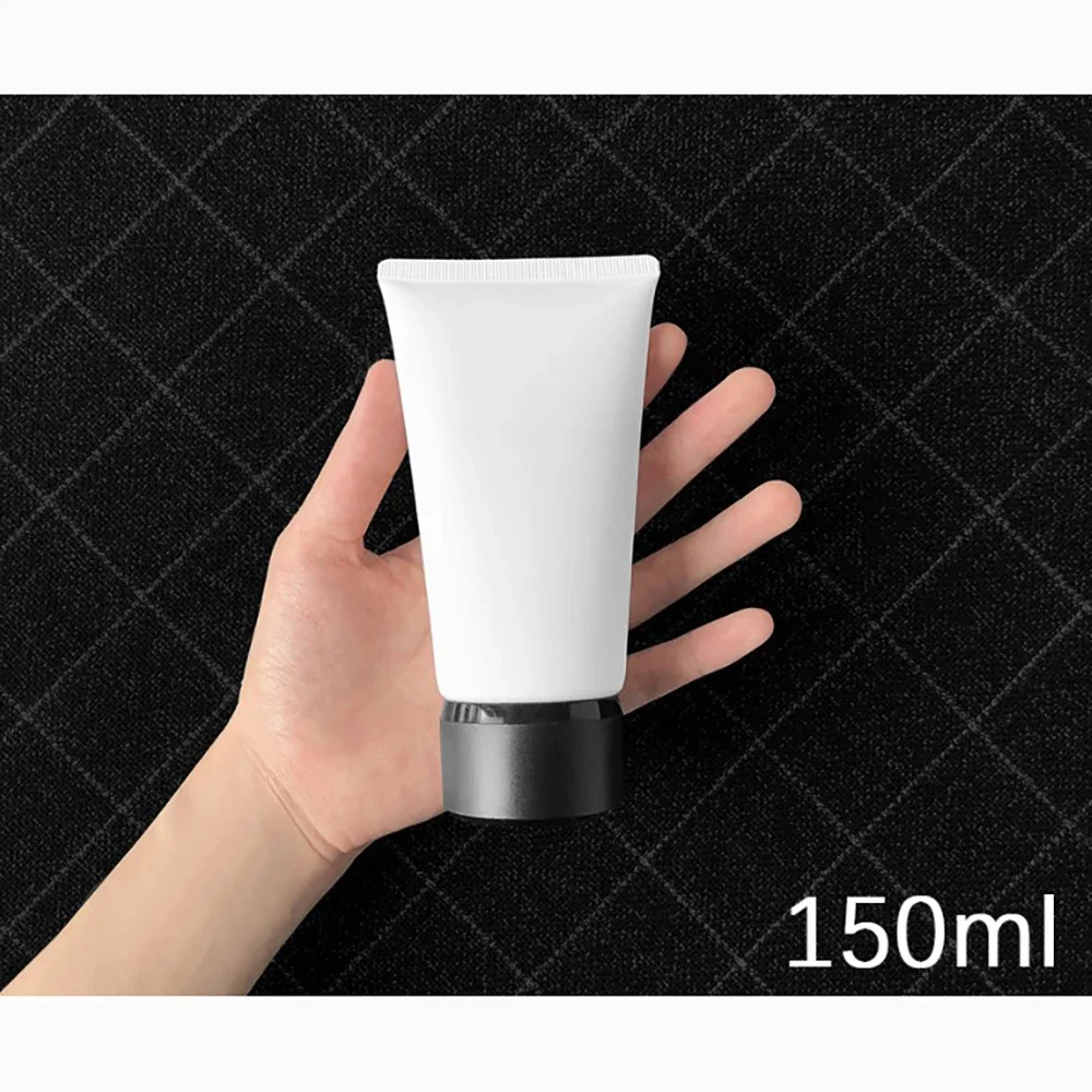 50ml 100ml 150ml Matte White Plastic Soft Tube Cosmetic Shampoo Toothpaste Lotion Squeeze Bottle Empty Refillable Container