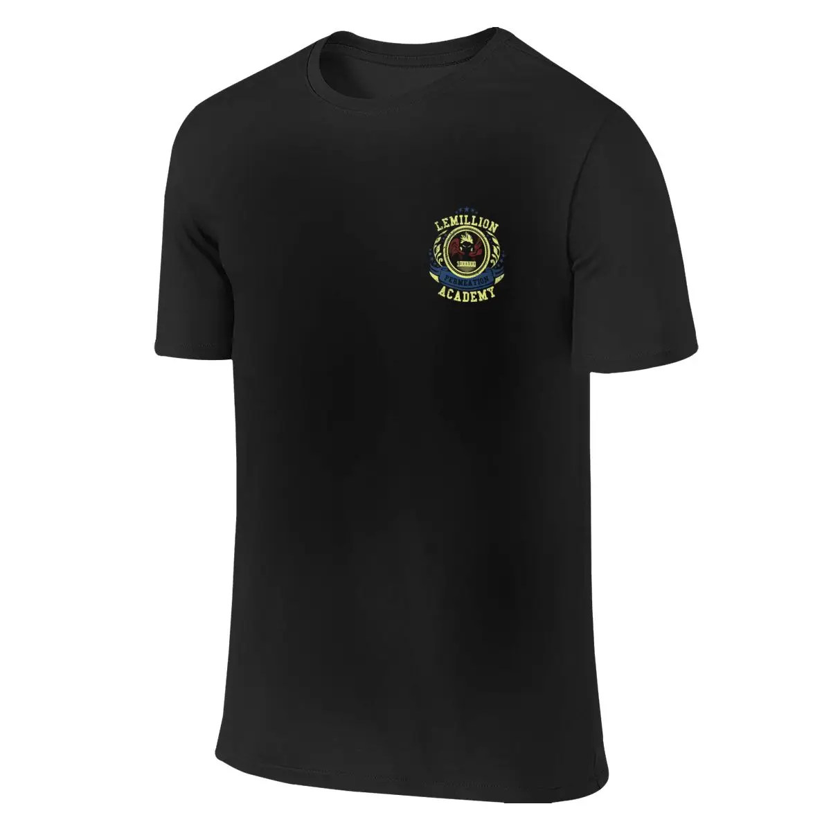 Lemillion Academy T-Shirt Cotton Top Solid T Shirts Tops Tshirts