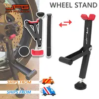 Soporte Universal para rueda de motocicleta, mango portátil, soporte para Paddock de un solo lado, soporte delantero y trasero, herramienta de reparación de neumáticos plegable, elevador